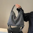thumbnail image 4 of Bolsos para mujer Bolsos de mano casuales Bolsos de hombro de mezclilla Bolsos de mensajero Bolsos de moda Pequeños con patrón en forma de corazón Le Sac Multifonctionnel, 4 of 5