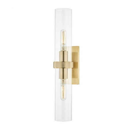 

Two Light Wall Sconce Aged Brass Bailey Street Home 116-Bel-4313503