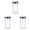3 Pack, variant on 12 Oz Glass Spice Jars with Black Cap, Clear and Safe Glass Bottle Containers with Shaker Lids for Storing Spice, Herbs and Seasoning Powders
