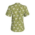 thumbnail image 3 of Uemuo Daisies Flowers Printed Women's Classic V-Neck T-Shirt - Soft, Breathable, Moisture-Wicking, Perfect for Casual, Office, Travel, and Everyday Wear-Small, 3 of 5