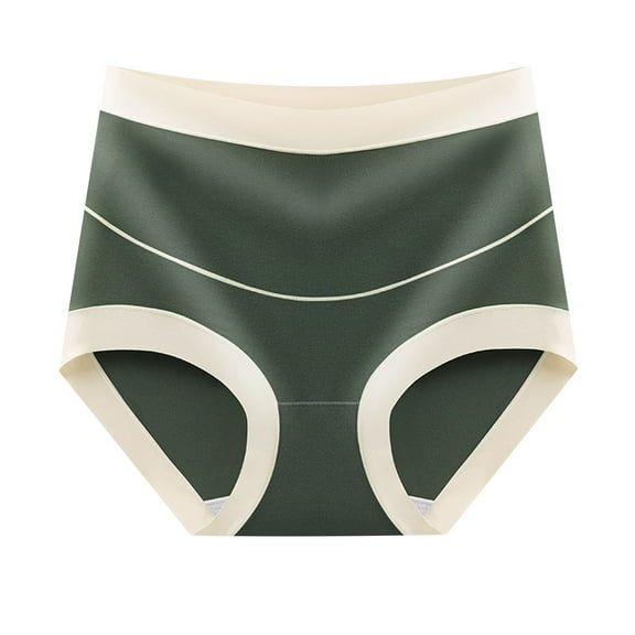 Cotton Women's Over The Bump Maternity Panties High Waist Full Coverage Pregnancy Underwear Army Green XL