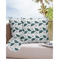thumbnail image 6 of Pack of 2 Outdoor Pillow Covers, Spring Elegant Ginkgo Leaf Waterproof Square Throw Pillowcase Cushion Decorative Pillow Covers for Couch Patio Tent, 16x16 in, 6 of 6