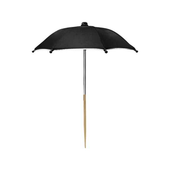 Plant Umbrellas for Outdoor Plants 9.8x1.6x1.2 Inch,Small Sun Shade for Potted Plants, Flower Beds, Balcony Black