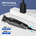 thumbnail image 5 of KEMEI Professional Hair Clipper & Cordless Barber Clipper for Men, USB Rechargeable Barber Clipper for Hair Cutting, Clipper for Haircut,Gifts for Men, 5 of 10