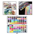 thumbnail image 4 of Juego de pintura de acuarela Gouache portátil en estuche de metal para niños, principiantes Accesorios de pintura ligeros Colores s Lata de 100 colores Soledad pintura de acuarela, 4 of 10