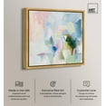 thumbnail image 2 of Verdant Breeze Over White Canvas Modern Colorful Art by Art Remedy, Gold Frame, 30" x 30", 2 of 7