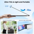 thumbnail image 3 of Tlscon One Cable Laptop Screen Extender, 15.6” Ultra-Slim Laptop Screen Extender Monitor Portable, 1080P IPS Display, USB-C/USB-A Connection, Travel Monitor for 13–17.3" Laptops, MacOS/Wins/Android, 3 of 8