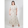 thumbnail image 1 of Vestido maxi floral Roman Fashion /Tallas Extras, 4393 (Hueso) beige 36, 1 of 6