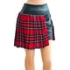 thumbnail image 3 of Falda short mini Kosauki Moda  Vinipiel stretch negra con rojo para mujer, 3 of 5
