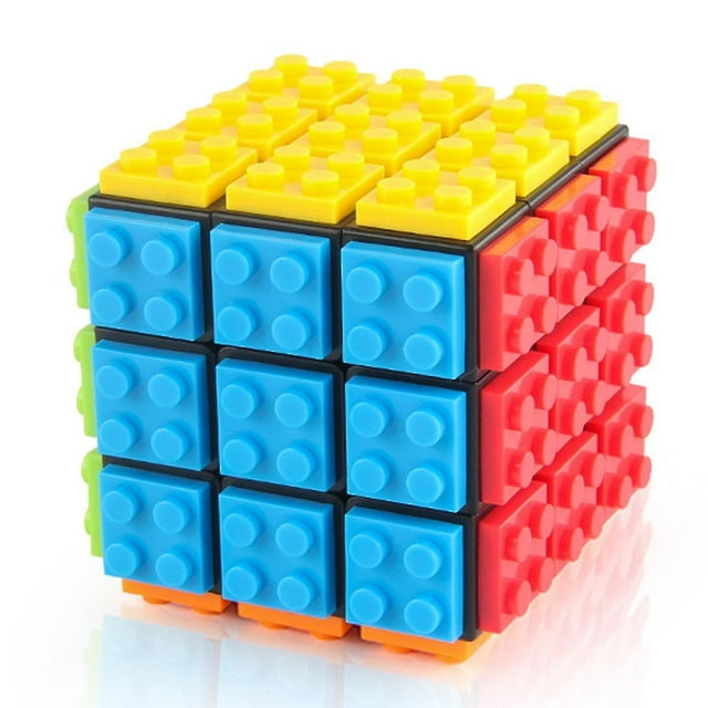 3x3 Bygg-på tegel Magics Cube, Hjärngympa Pussel Och Tegel Leksak -