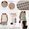 thumbnail image 3 of SUNBS 3 Packs Loose Fit Tank Tops for Women Ribbed Knit Casual Crewneck Sleeveless Shirts, 3 of 8