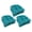 Aqua Blue, variant on Blazing Needles 916X16US-T-6CH-MS-AB 16 in. Solid Microsuede U-Shaped Tufted Chair Cushions, Aqua Blue - Set of 6