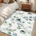 thumbnail image 4 of Spring Watercolor Area Rugs 3x5 ft Sage Green Eucalyptus Plant Leaves Washable Rug Non Slip Indoor Carpet Absorbent Floor Mat for Living Room Bedroom Dining Room, 4 of 9