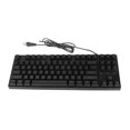 thumbnail image 1 of Mechanical Keyboard, Ergonomic USB Wired Keyboard Curved Keys Backlight 87 Keys  for PC, 1 of 7