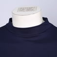 thumbnail image 2 of Eandarui Mock Neck Pullover Shirt for Mens Cotton Slim-fit Solid Color Basic Tops Warm Undershirt Blue XL, 2 of 8