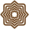 Justrite Stampers Custom Rubber Dies-Nested Medallion Labels 5pc