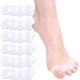 thumbnail image 1 of Separador de dedos en valgo 6x:, silicona mejorada, BPA, silicona de gel suave, espaciador de dedos, para mujeres y hombres, alivio instantáneo del dolor, espaciadores de dedos (blanco) Sincero Electrónica, 1 of 5