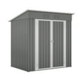 thumbnail image 5 of 6'x4' Heavy-Duty Metal Shed, Lockable Door & Floor Frame - Outdoor Storage for Garden Tools, Weatherproof, 5 of 24