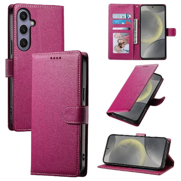 Funda para FOXDOCK Samsung Galaxy S24 Plus– Cuero Premium, 3 ranuras para tarjetas, Protección contra impactos