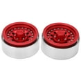 thumbnail image 3 of RC Beadlock Wheel Rims, Improve Performance Wear Resistant RC Wheel Rims  For 1.9in Tire Skin Red, 3 of 8
