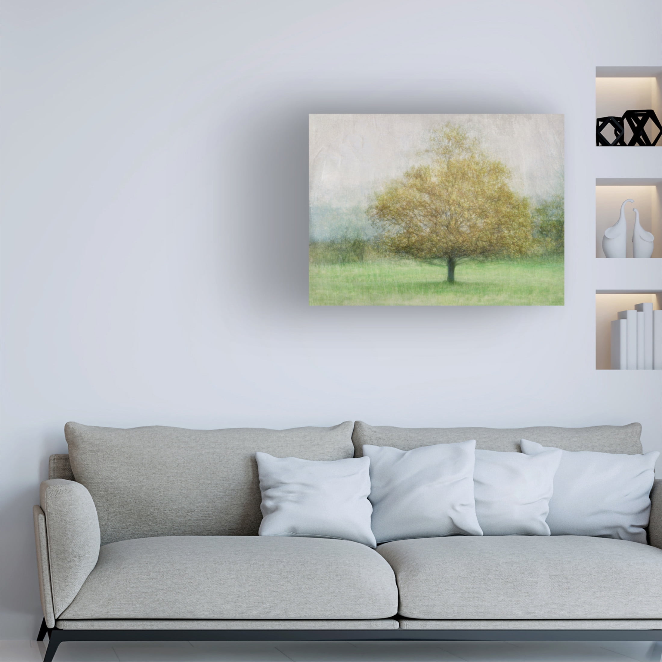 Canvas Wall Art - Katarina Holmstrom 'Solitaire' Wall Art for Living Room, Bedroom, or Office Décor by Trademark Fine Art - 32 x 24 Inches