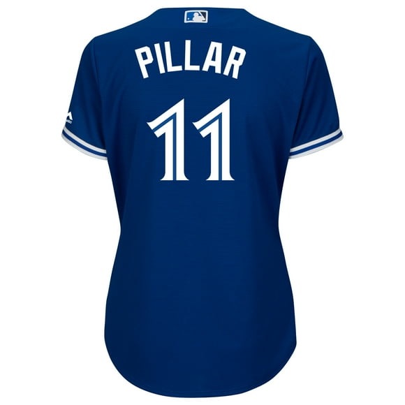 Ladies' Kevin Pillar Toronto Blue Jays Cool Base Replica Away Jersey