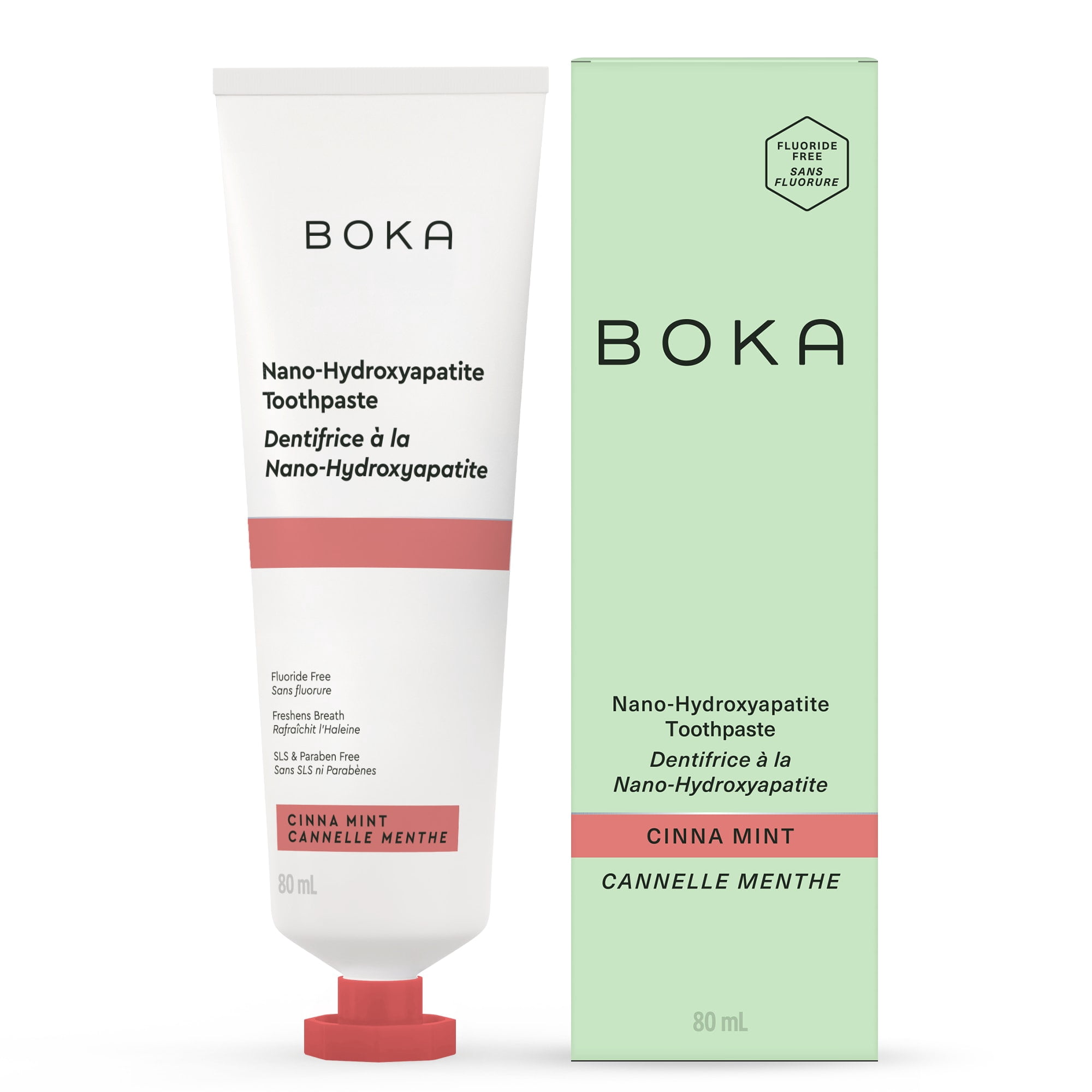 Boka Fluoride Free Toothpaste, Nano Hydroxyapatite Toothpaste, Cinnamon ...