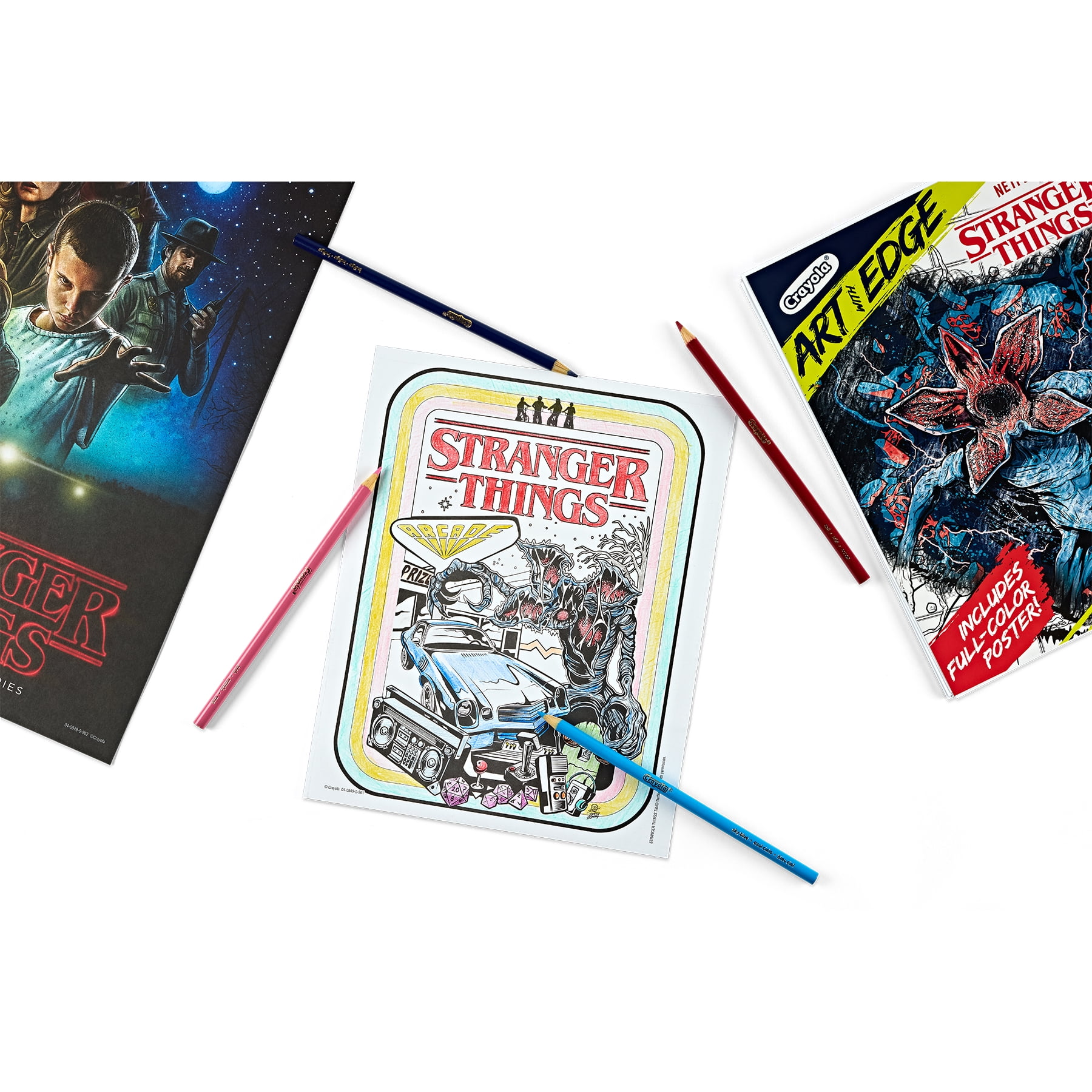 Crayola Art with Edge Stranger Things Coloring Book, 28 Coloring Pages, Pack of 2
