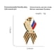 thumbnail image 3 of Insignia esmaltada Bandera rusa Día de la victoria Pin de solapa Camiseta Sombreros Broche Tmvgtek Para Estrenar, 3 of 3