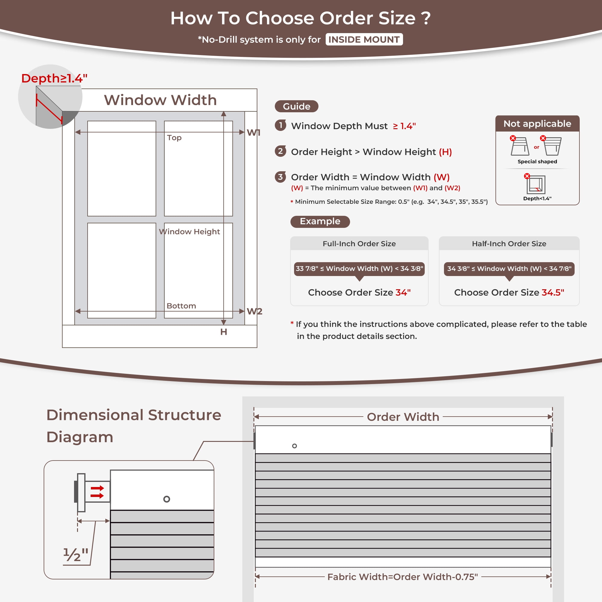 Allesin Zen No Drill Blinds for Windows Blackout Cordless Cellular Shades Honeycomb Blinds Pull Down, Free Stop Easy Install for Home and Office, Light Filtering, White, 33.5" W x 64" H