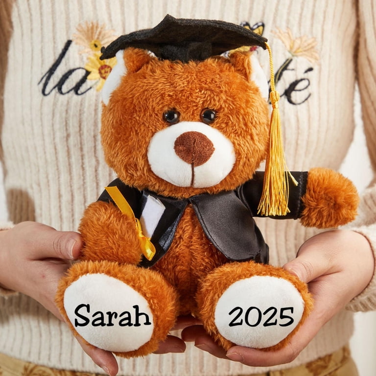Blueton Custom Graduation Plush Teddy Bear with Name Date