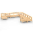 thumbnail image 2 of vidaXL 11 Piece Patio Lounge Set Solid Pinewood, 2 of 6