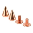 thumbnail image 2 of Spiked Cone Spike Stud, Regular Thread Metal Rivet Spikes Screw Back  For Shoes 7x10mm, 2 of 8