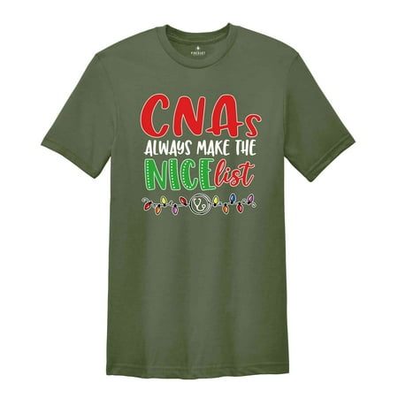 CNas Always Make The Nice List Nurse Gift Christmas CNA Christmas Gift Christmas Pajamas Funny Xmas Shirt Nurse Life Nurse Apparel CNas Always Make The Nice List Nurse Gift Christmas CNA Christmas Gift Christmas Pajamas Funny Xmas Shirt Nurse Life Nurse Apparel
