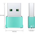 thumbnail image 3 of USB to USB C Adapter 2 Pack,Type C Female to A Male Cable Connector for Apple iWatch Watch Series 7 SE,iPhone 11 12 13 Pro Max,Airpods,iPad 8 8th 9 9th Air 4th 5th Mini 6th Generation Gen, 3 of 7