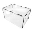 thumbnail image 4 of Caja de polvo de pulido cerrada, caja de pulidora de jaula a prueba de polvo, cerrada transparente 35 cm x 25 cm x 25 cm, 4 of 9