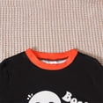 thumbnail image 7 of Elegyee Boys Halloween Pajamas Skeleton Pumpkin Print Long Sleeve 2 Piece PJs(2-8 Years), 7 of 7