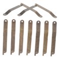 thumbnail image 5 of NICEXMAS 1Set Heavy Duty Lid Support Hinges for Wooden Boxes Cabinet Doors in Light Brown Iron, 5 of 8