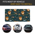 thumbnail image 5 of Kdxio Cute plant fox License Plate Car Front License Plate Car Decoration Car Accessories Front Tag Plate Standard Size, 5 of 8