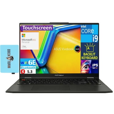 ASUS Vivobook S 16 Flip HIGH PERFORMANCE 2-in-1 Laptop 16.0in Touchscreen IPS WUXGA Display (Intel i9-13900H, 16GB DDR4, 2TB PCIe SSD, Win 11 Home) w/Microsoft 365 Personal , DKZ USB Port Expander