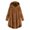 Brown a2, variant on UQJfacai Long Fleece Jacket Women Plus Size Sherpa Button Down Hooded Winter Coat Loose Fuzzy Plush Hoodie Casual Outerwear with Pockets