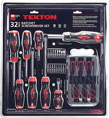 TEKTON 32-pc 91718 Ratchet Screwdriver Set 