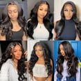 thumbnail image 7 of Wadada 26 inch Deep Wave Lace Front Wigs With Large Curls Human Hair 180% Density Body Wave HD Lace Front Wigs Human Hair Pre Plucked Glueless Wigs Human Hair for Women (B), 7 of 7