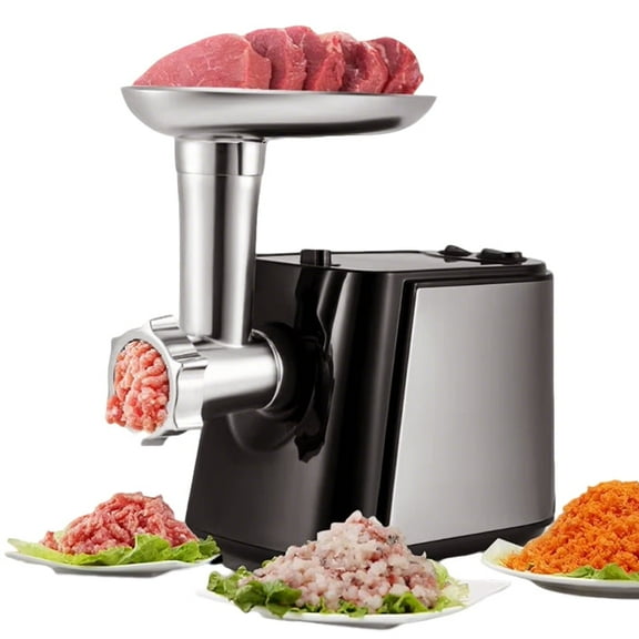 Electric Meat Grinder and Food Grinder Stainless Steel Heavy Duty Sausage Stuffer, Large Capacity for Beef and Dumpling Stuffing