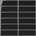 thumbnail image 2 of FunStick 30-Sheet Peel and Stick Subway Tile Backsplash for Kitchen Wall 12x12" Black Back Splash Stick on Tiles for Kitchen Bathroom Wall Tile Stickers Removable Sticky Backsplash for Shower RV Walls, 2 of 7