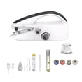 thumbnail image 1 of APPLAYERR Portable Mini Sewing Machine Dual Speed Complete Kit Thread Spools Pins Scissors for Fabrics up to 1.8mm Lightweight, 1 of 8
