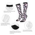 thumbnail image 6 of Fotbe Leaves Flower print Women's Men's Novelty Crew Socks Cotton Socks Knee High Socks for Walking,Running,Nurses,Pregnancy, 6 of 9