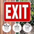 thumbnail image 4 of Exit Red Background Sign,, 4 of 8