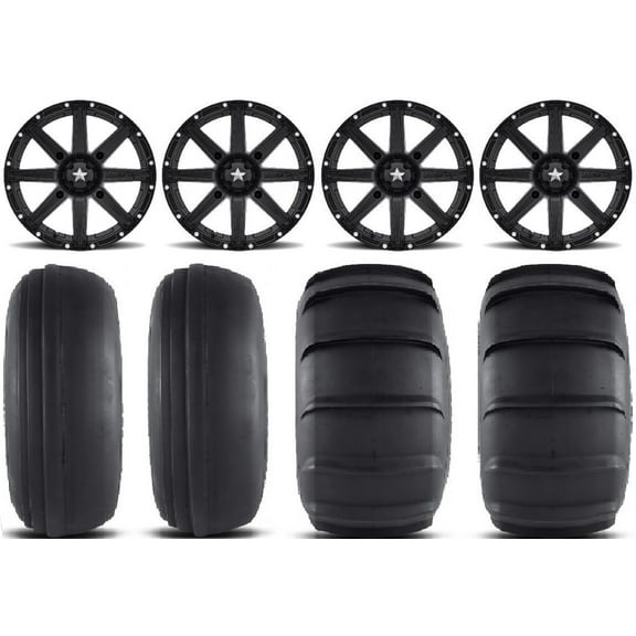 MSA Clutch 15" Wheels Black 31" Sand Slinger Tires Polaris RZR XP 1000 / PRO XP / Ranger XP 900/1000