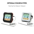 thumbnail image 2 of Digital Meat Thermometer Instant Read Food Thermometer with Non-Waterproof Probe 2.6 Inch Backlit Color LCD Touchscreen Countdown/ Count-up Timer Thermometers for Smokers Oven Cooking Grilling, 2 of 8